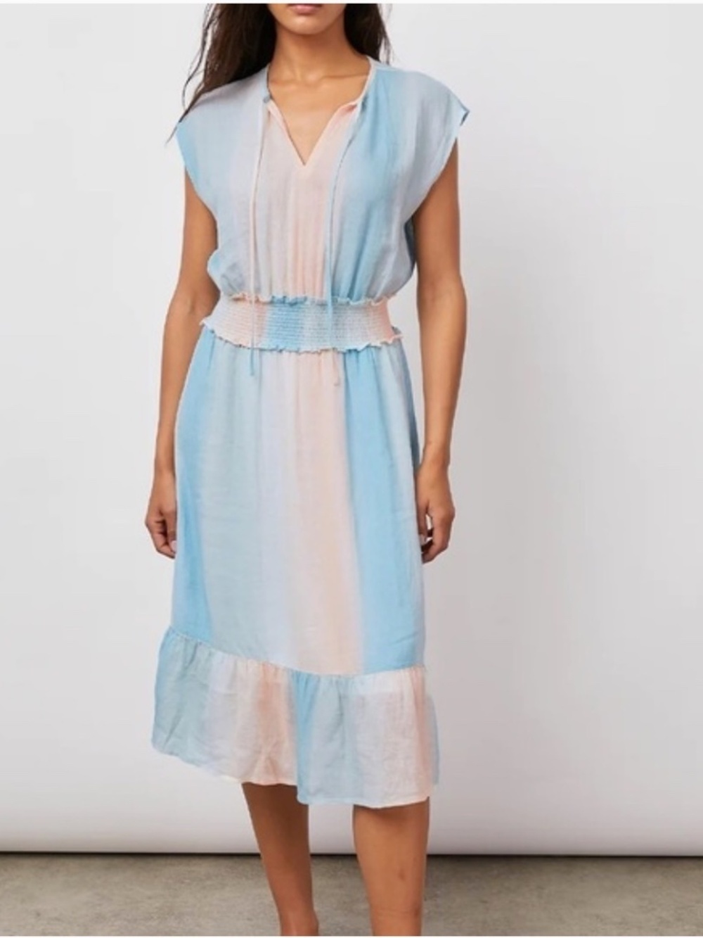 Rails Ashlyn Sunset Gradient Spring Summer Dress Size Medium